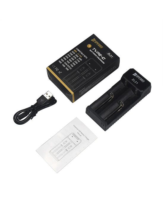 ZL21 dual-slot Type C-USB battery charger