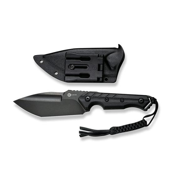 Maxwell Black G10 Handle fixed knife