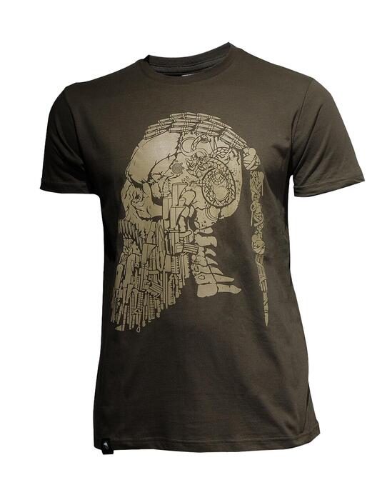 Camouflage Тениска Tactical Skull Viking Olive